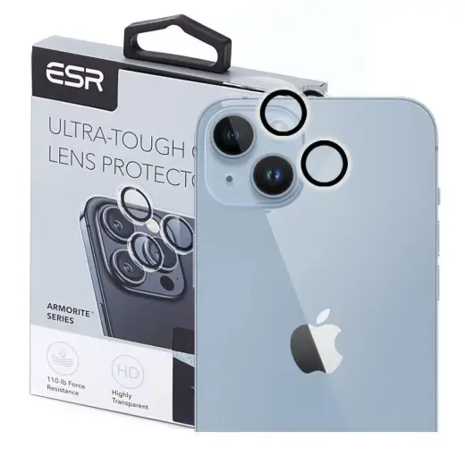 TEMPERED GLASS ESR CAMERA LENS IPHONE 15 | 15 PLUS CLEAR