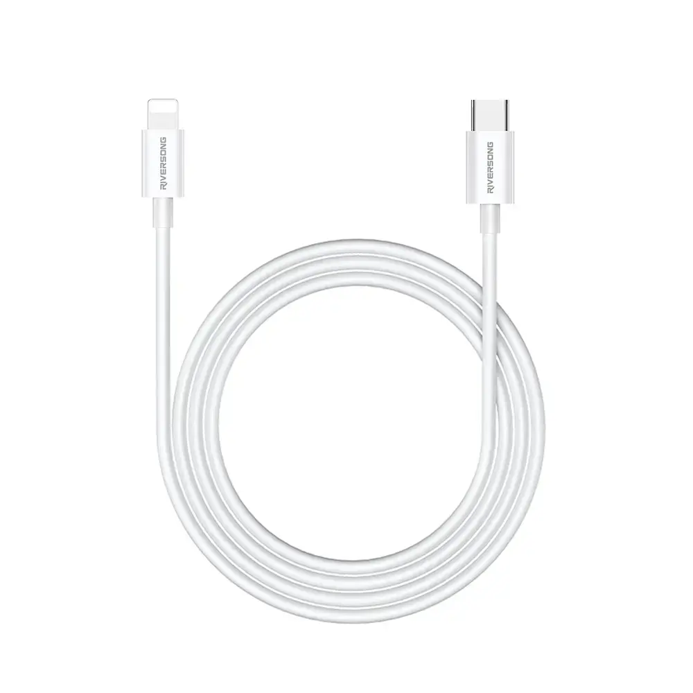 Riversong Lotus 08 провод для передачи данных и зарядки | USB-C to Lightning | 15W | 1m | светло-серый