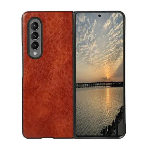Beline Leather чехол для телефона Samsung Galaxy Z Fold 3 (F926) коричневый