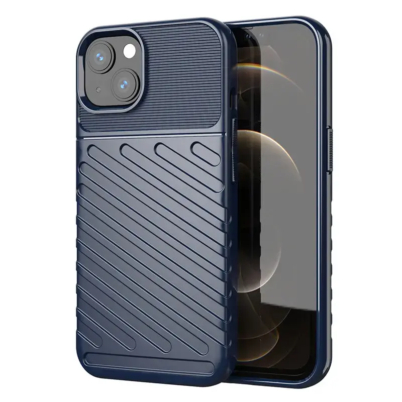Thunder Case Flexible Tough Rugged maciņš telefonam iPhone 13 mini zils