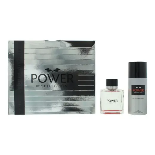 Set Antonio Banderas: Power of Seduction, Eau De Toilette, For Men, 100 ml + Power of Seduction, 24h Protection, Deodorant Spray, For Men, 150 ml