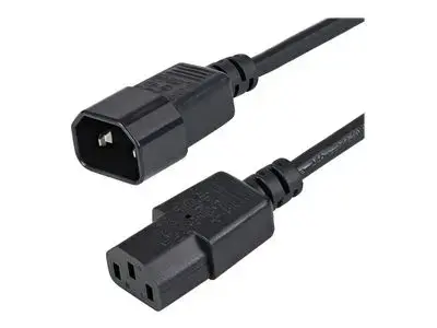 StarTech.com 1m Standard Computer Power Cord Extension C14 to C13 - power extension cable - 1 m