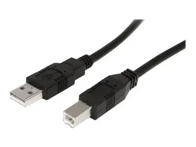 StarTech.com 9 m | 30 ft Active USB A to B Cable - M|M - Black USB 2.0 A to B Cord - Printer Cable - Extension USB Cable (USB2HAB30AC) - USB cable - 9.15 m