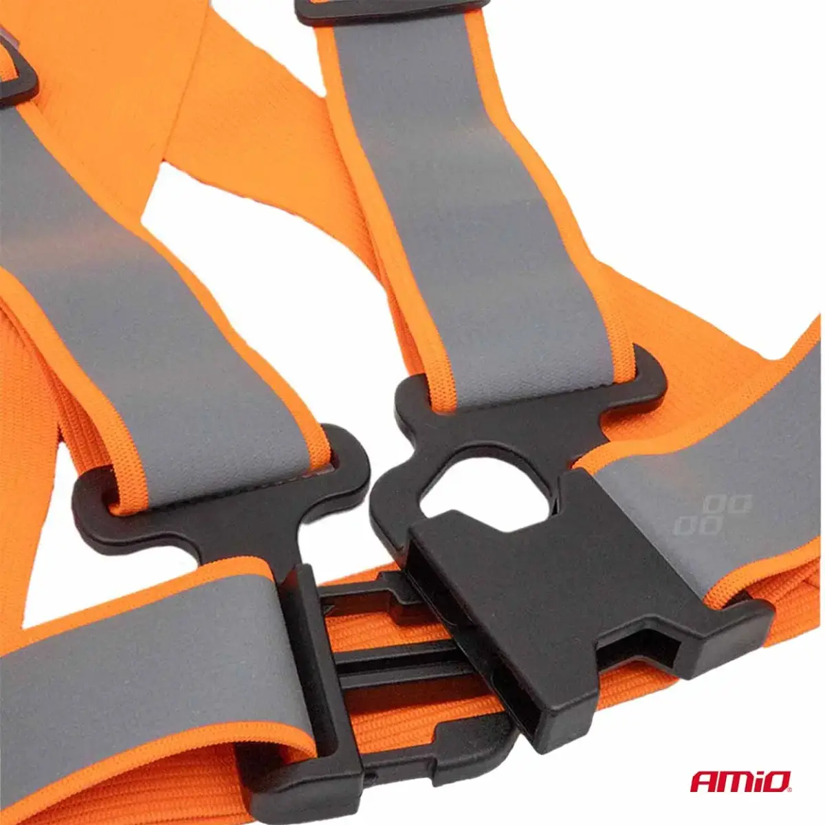 Reflective safety belt vest orange color AMiO-03939