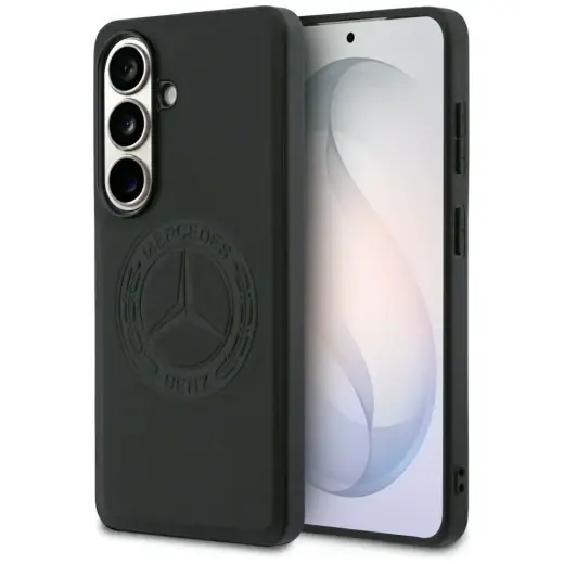 Mercedes Vintage Logo telefono dėklas su MagSafe palaikymu Samsung Galaxy S26 (S942) juodas