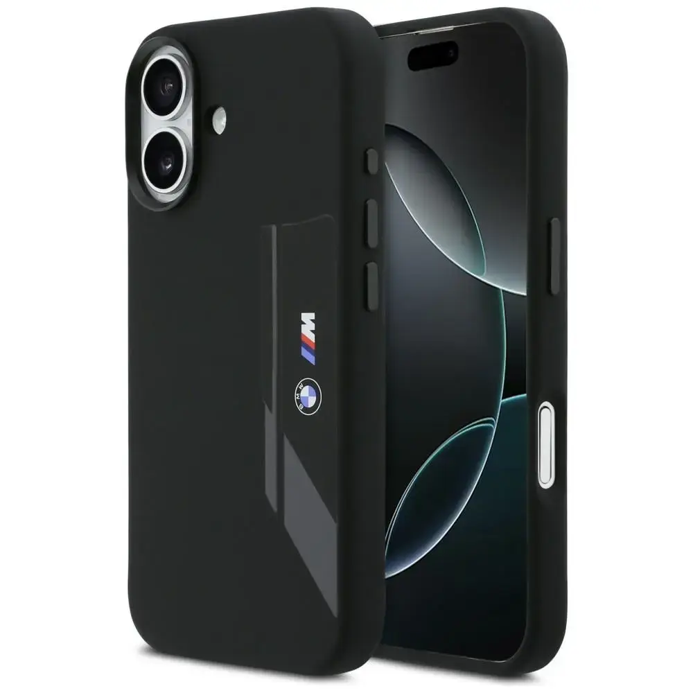 BMW M Silicon Vertical Logo MagSafe Case for iPhone 17 Black