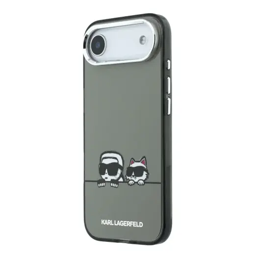 Karl Lagerfeld IML K&CH Heads Logo maciņš ar MagSafe atbalstu telefonam iPhone 17 Air melns