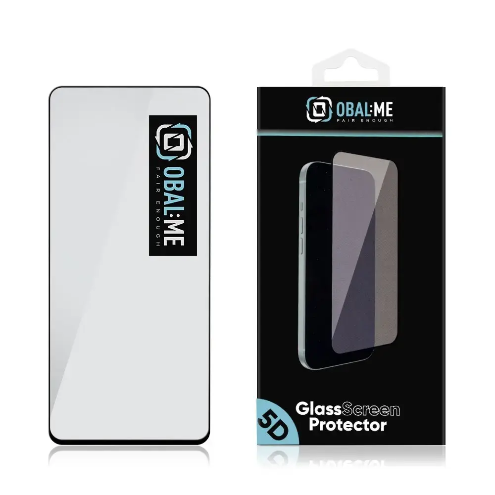 OBAL:ME 5D Glass Screen Protector for Motorola G05|E15 Black