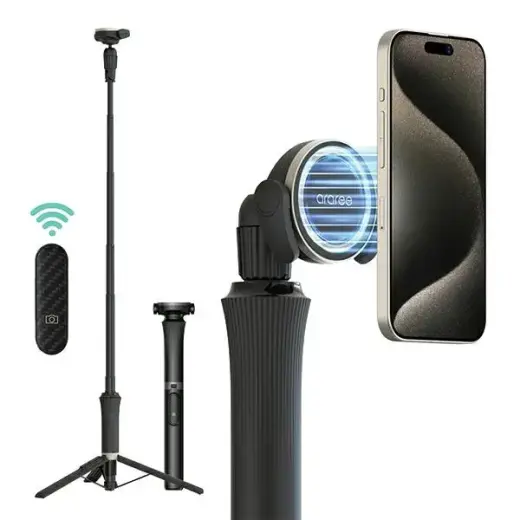 Araree Selfie Stick Bluetooth Magfie PodPro black MagSafe Tripod AR60-01909A