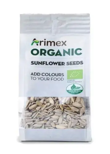 Saulespuķu sēklas lobītas ARIMEX Organic, 200g