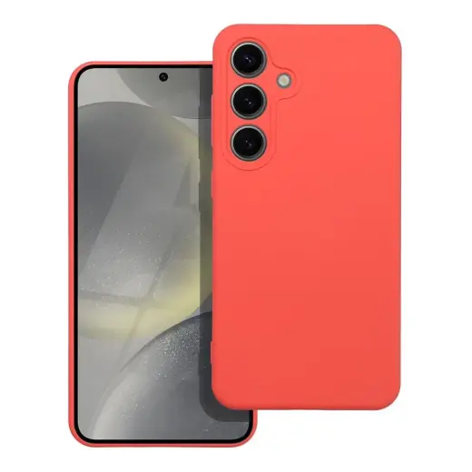 Silicone telefono dėklas Samsung Galaxy S24 (S921) oranžinis