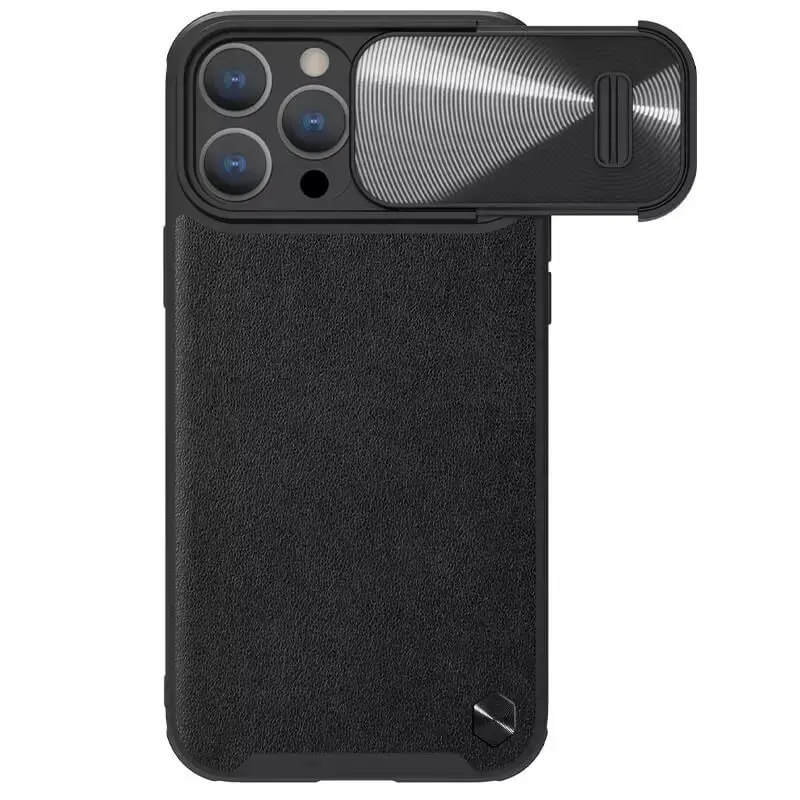 Nillkin CamShield S Leather Case for Iphone 14 Pro Max black