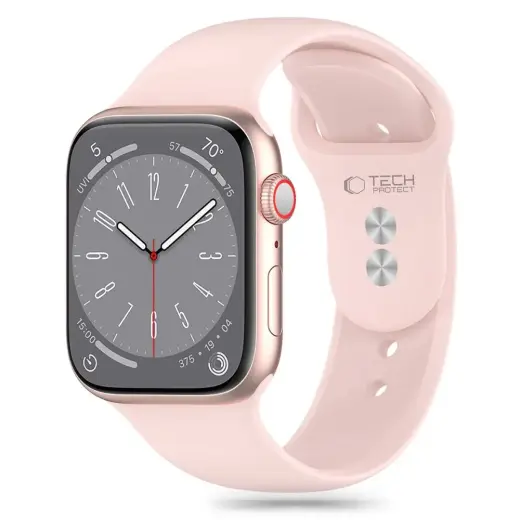 Tech-Protect išmaniojo laikrodžio dirželis Apple Watch 4/5/6/7/8/9/SE (38/40/41 mm) | silikoninis | rožinis