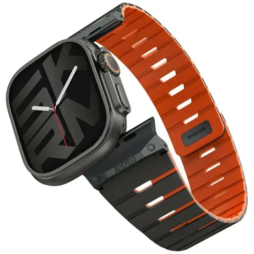 Skinarma Gemini viedpulksteņa siksniņa priekš Apple Watch (44/45/46/49 mm) | silikons | brūna