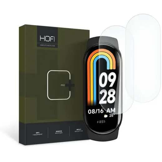 HOFI HYDROFLEX PRO+ 2-PACK XIAOMI SMART BAND 8 | 9 | NFC CLEAR HYDROGEL FILM