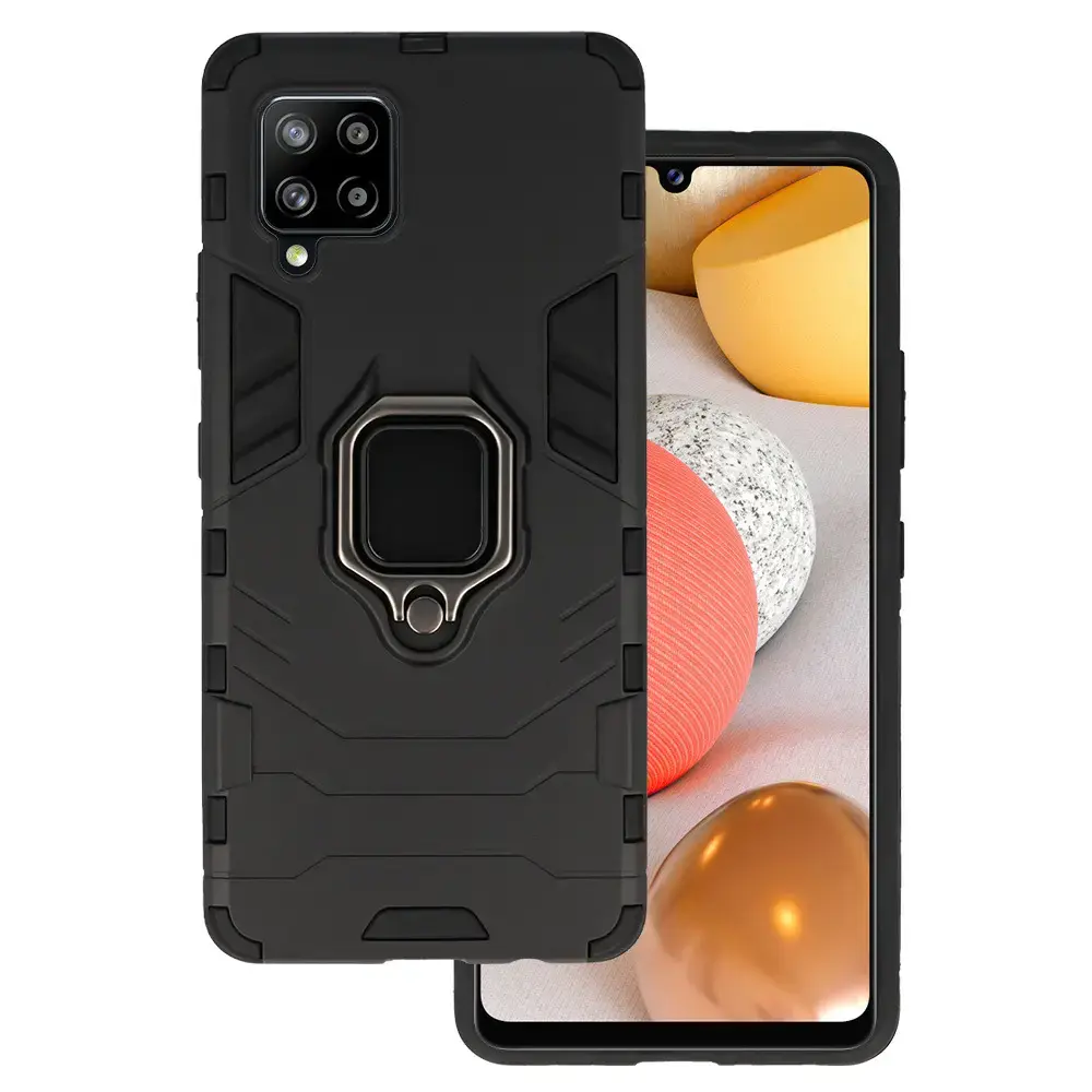 Ring Armor Case for Samsung Galaxy A42 5G Black