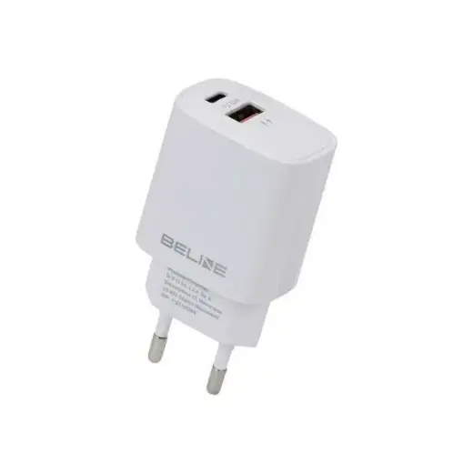 Charger wall travel charger | 20W | USB-C, USB-A | white