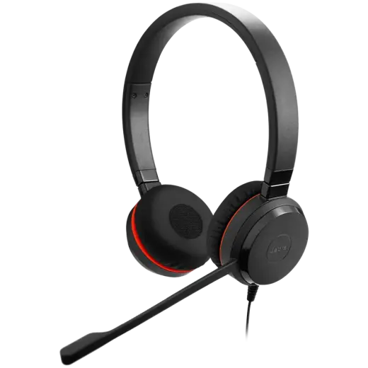 JABRA Evolve 20 SE, Stereo UC, USB C/A adapter, Leather