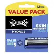 Wilkinson Sword Hydro 5 (12 Pieces) - Replacement Blades with Gel Pads