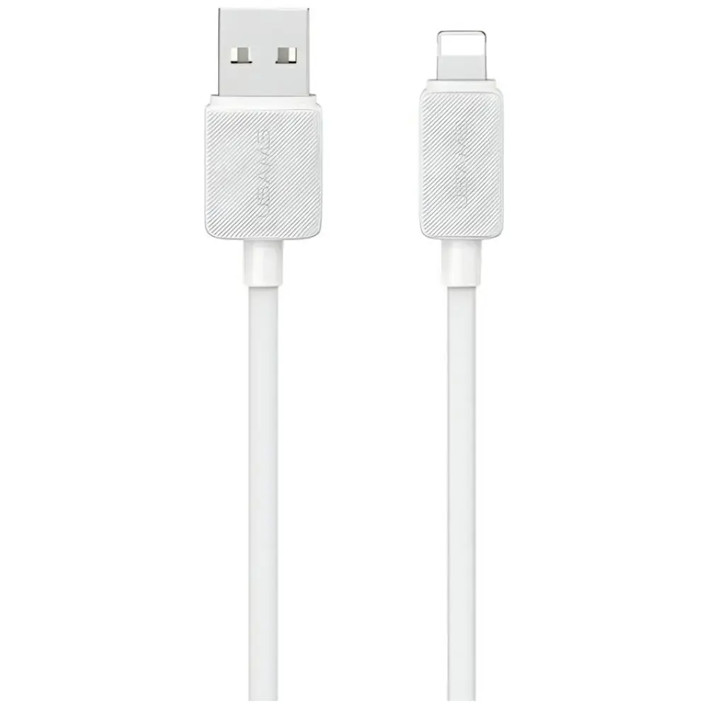 USAMS KY Series US-SJ689 datu pārraides un uzlādes vads | USB-A uz Lightning | 12W | 1m | balts
