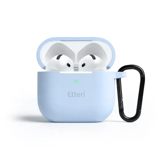 Etteri silicone case for AirPods 4 light blue