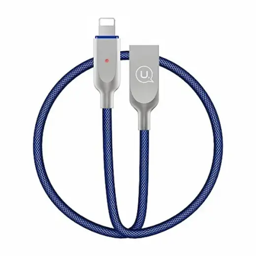 USAMS U-Sun data transfer and charging cable | USB-A to Lightning | 1.9m | blue