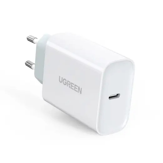 Ugreen 70161 tīkla lādētājs | 30W | PD, QC4.0 | USB-C | universāls adapters | balts