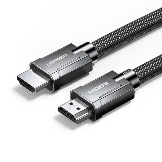 Ugreen HDMI 2.1 cable 8K 60 Hz | 4K 120 Hz 3D 48 Gbps HDR VRR QMS ALLM eARC QFT 1 m gray (HD135 70319)
