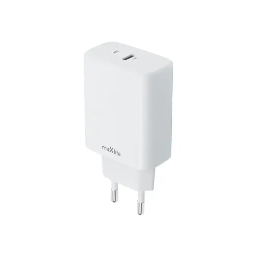 Maxlife MXTC-10-30C reisilaadija | 30W | PD, QC | USB-C | valge