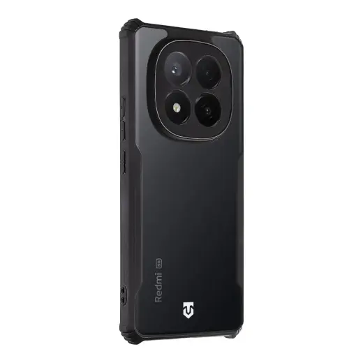 Tactical Quantum Stealth Cover for Xiaomi Redmi Note 14 Pro+ 5G Clear|Black