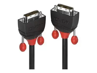 Lindy Black Line - DVI cable - DVI-D to DVI-D - 2 m
