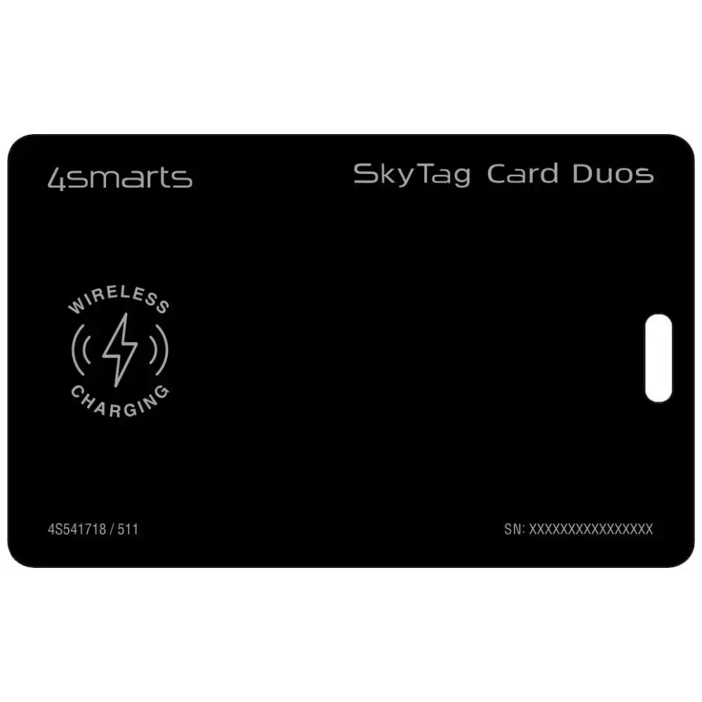 Lokalizator 4smarts SkyTag Card Duos     ReCharge czarny