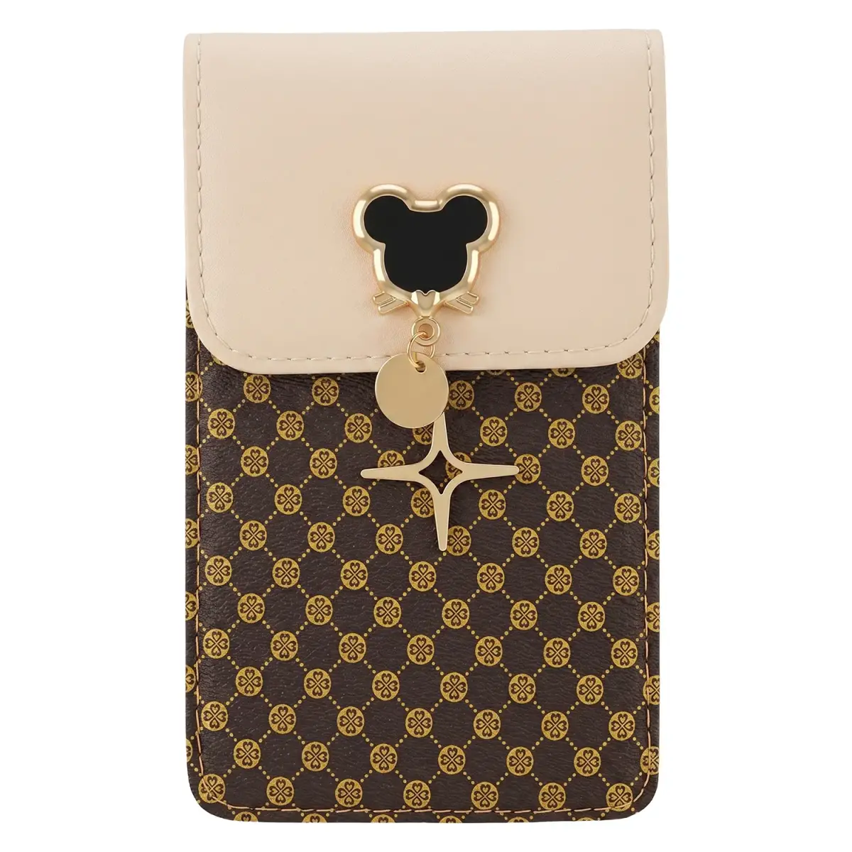 PHONE BAG MOUSE 19*12*2 CM BEIGE