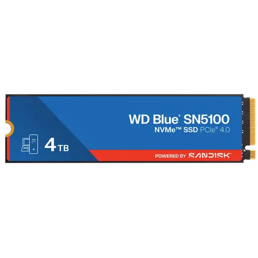 SSD  SANDISK Blue SN5100 (M.2, 4TB, PCIE GEN 4x4 NVMe)