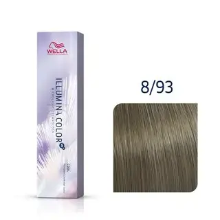 WELLA ILLUMINA, Hair Dye 60ml 8/93 - Light Blonde Graphite Gold