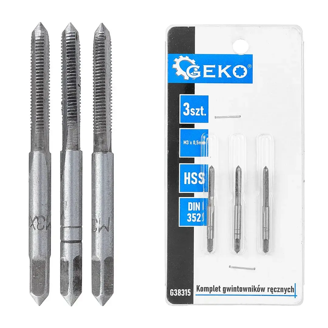 Vītņgriežu komplekts (3 gab.) M3x0,5mm