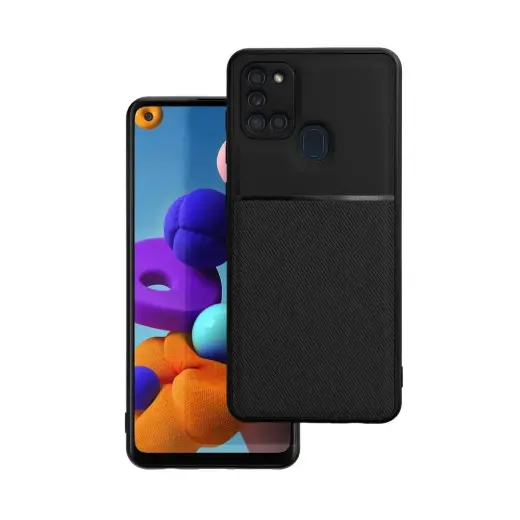 NOBLE telefono dėklas Samsung Galaxy A21s juodas