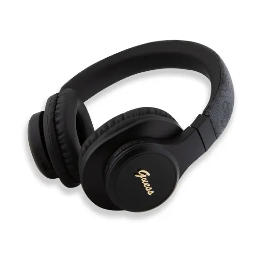 Guess PU Leather 4G Tone on Tone Script Logo Wireless Headphone Black (Damaged Package)