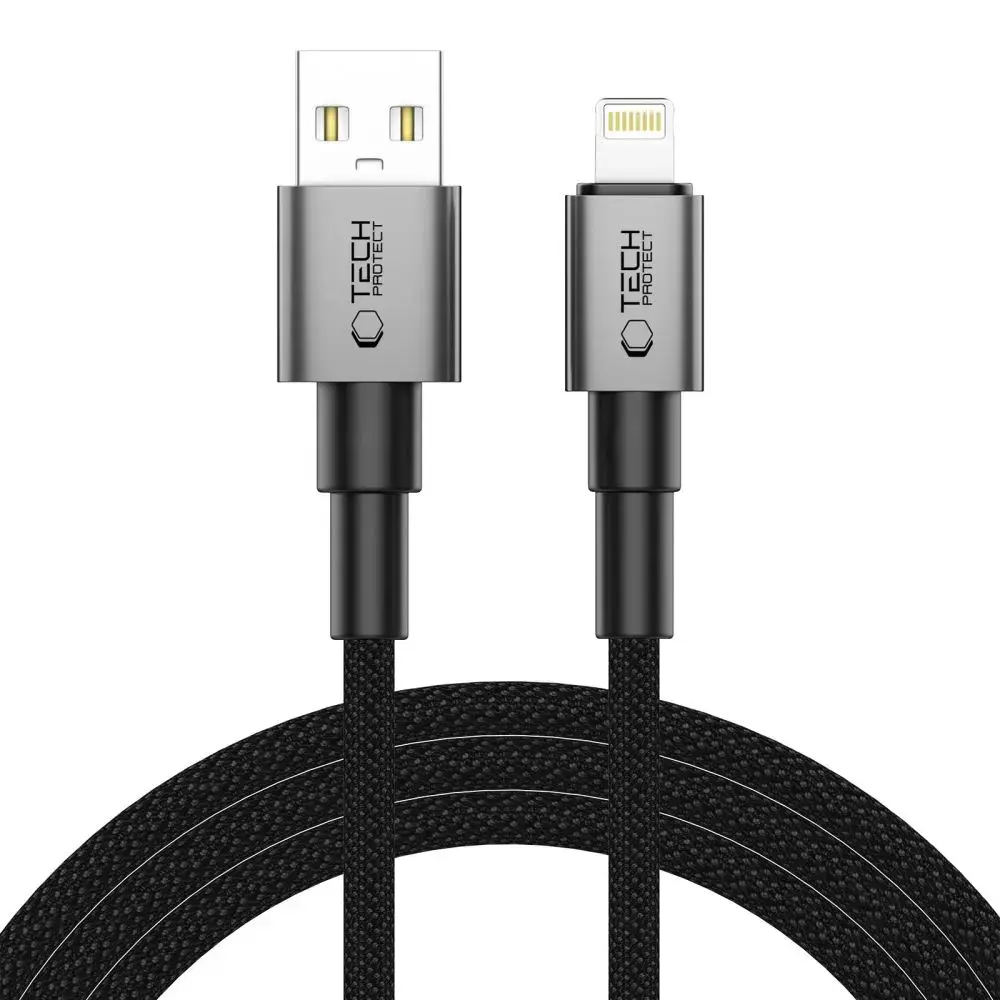 Tech-Protect UltraBoost DNA data transfer and charging cable | USB-A to Lightning | 15W | 2m | gray