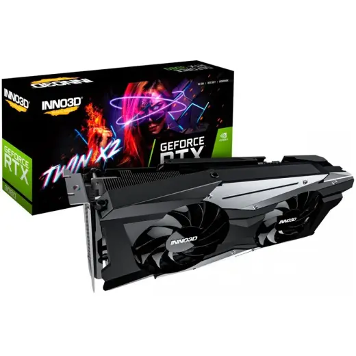 Inno3D Video Card GeForce RTX 3080 Twin X2 OC 10GB GDDR6 1725 320-bit 19Gbps 3xDP+HDMI