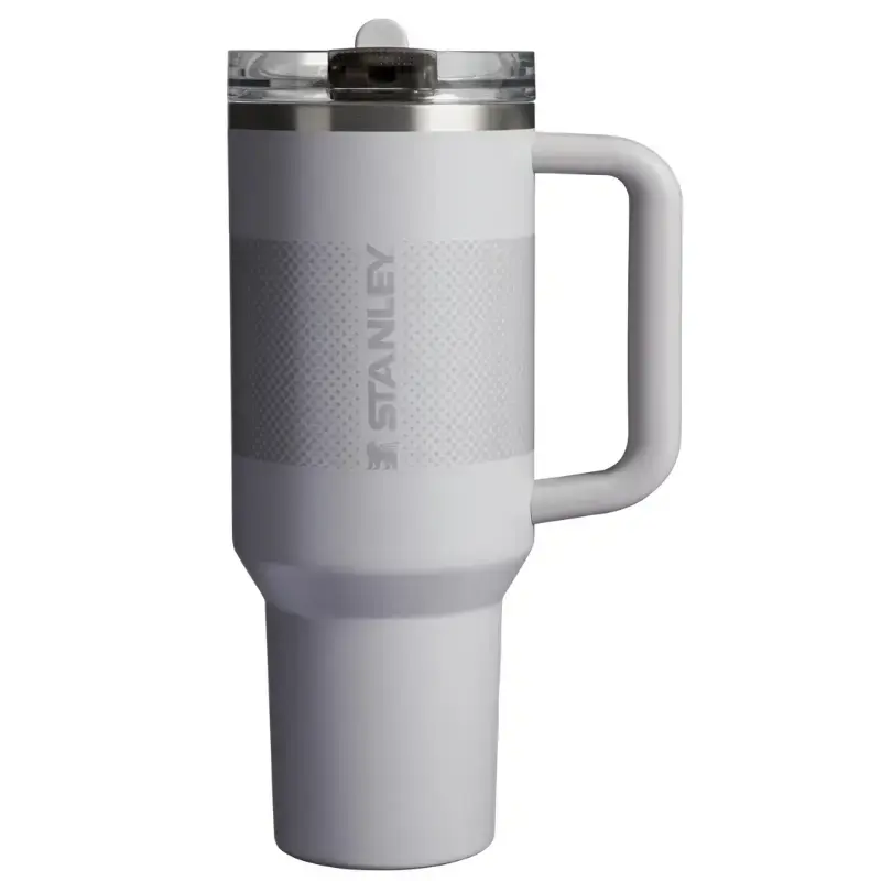 Termokrūze ar salmiņu The Quencher ProTour Flip Straw Tumbler 1.18L gaiši pelēka