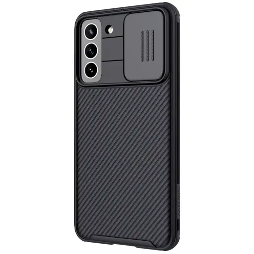 Nillkin CamShield Pro telefona maciņš priekš Samsung Galaxy S21 FE melns