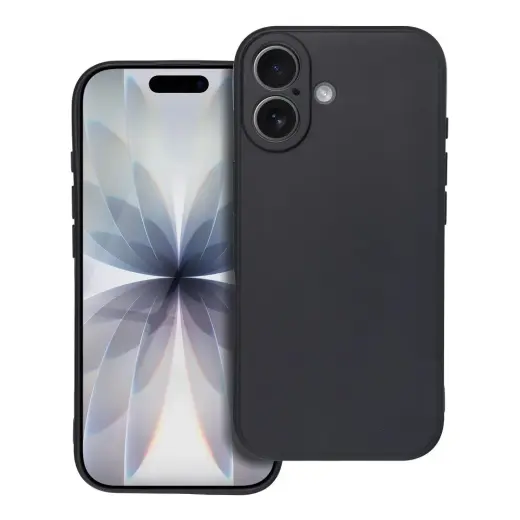 Matt maciņš telefonam iPhone 17 melns