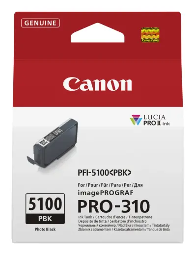 Tinte Canon PFI-5100 PBK 6952C001 foto melna
