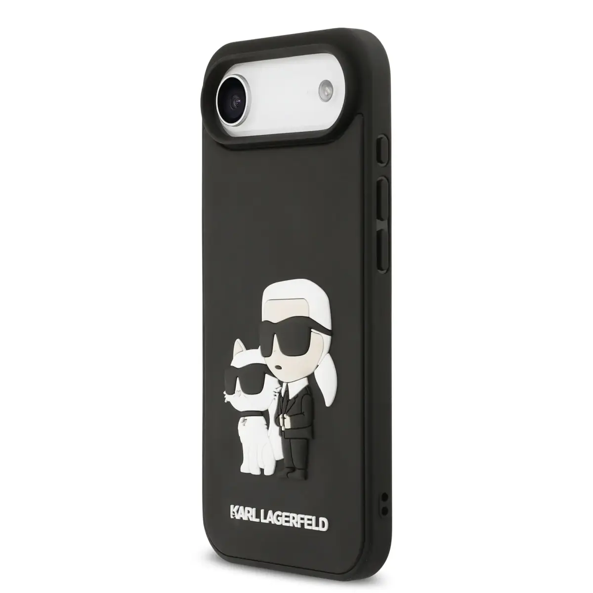 Karl Lagerfeld 3D Rubber Karl and Choupette Case for iPhone 17 Air Black