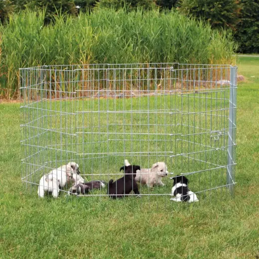 Nožogojums kucēniem - Trixie Puppy run, galvanized, element: 61 × 91 cm