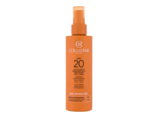Collistar Smart Sun Protection Tanning Moisturizing Milk Spray SPF20 Sun Body Lotion 200 ml