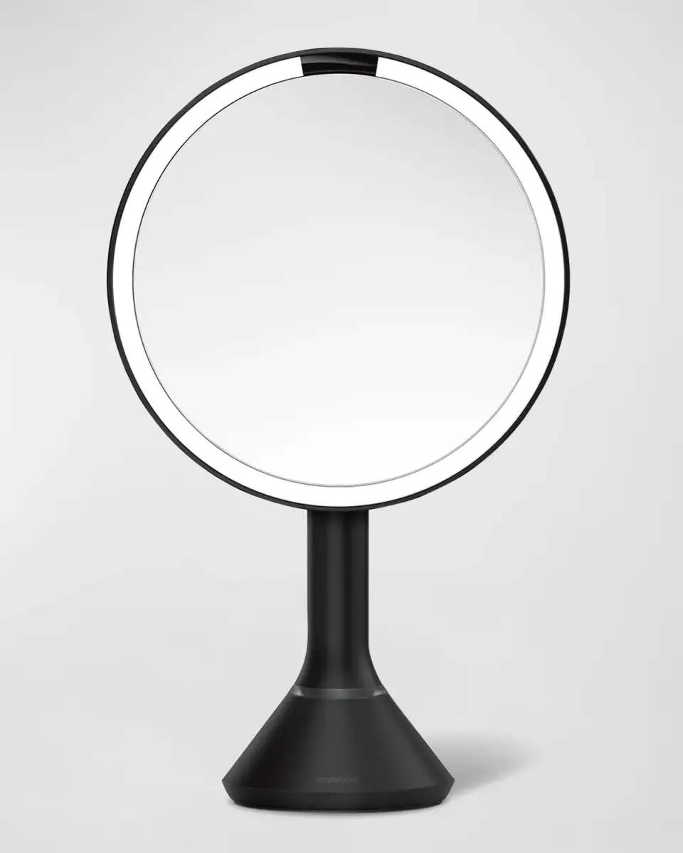 Simplehuman® 5X Touch-Control Sensor Mirror Black Steel