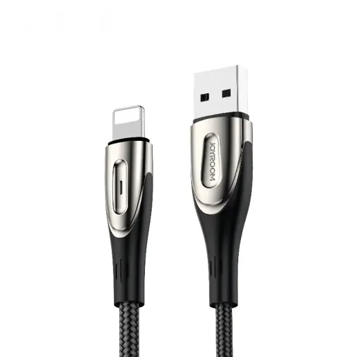 Joyroom Sharp Series S-M411 datu pārraides un uzlādes vads | USB-A uz Lightning | 15W | 1.2m | melns