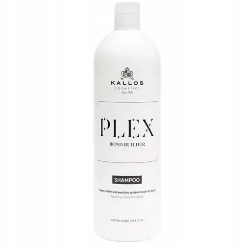 Kallos Plex Shampoo Regenerating Shampoo for Damaged, Chemically-treated Hair 1000 Ml